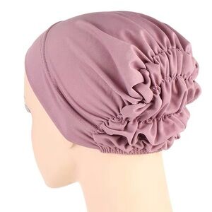 Ruched underscarf Ruched hijab underscarf hijab cap turban hijab Dusty Rose
